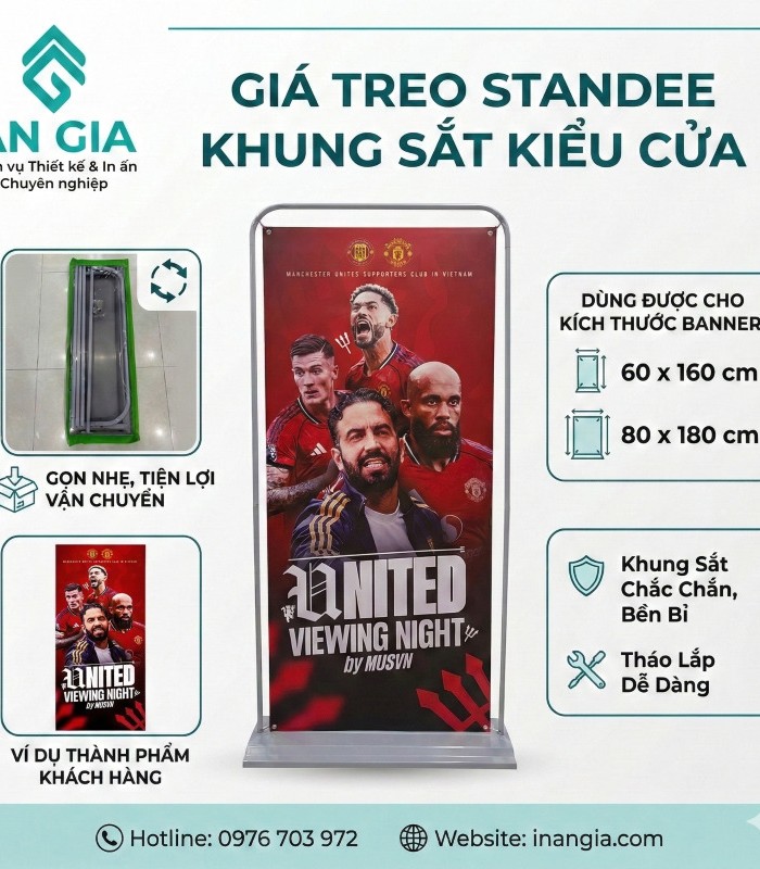 Standee Kiểu Cửa Đế Sắt